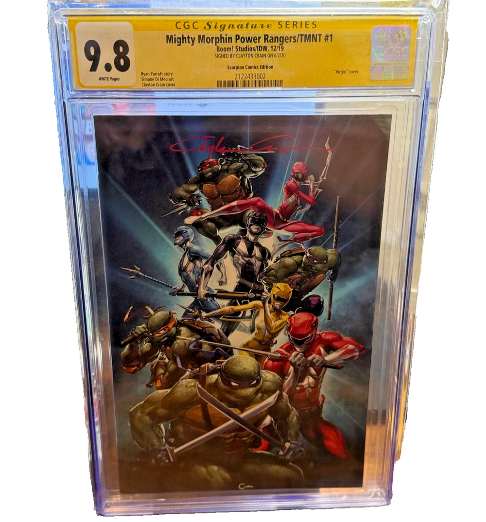 Mighty Morphin Power Rangers TMNT Scorpion Virgin CGC 9.8 Clayton Crain